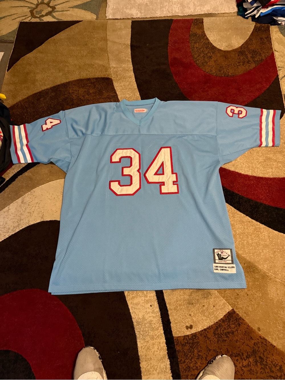 Mitchell & Ness NFL vintage Houston Oilers, Earl Campbell football jersey